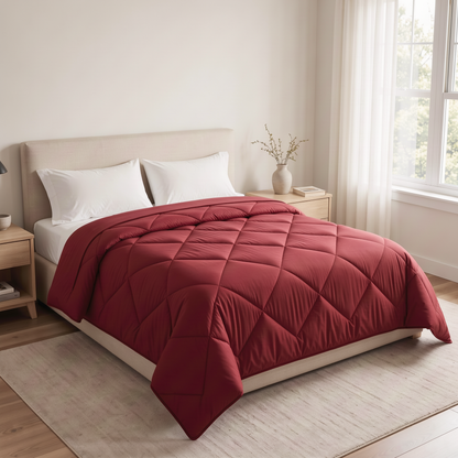 Homely EasySleep Comforter in Chimney Red