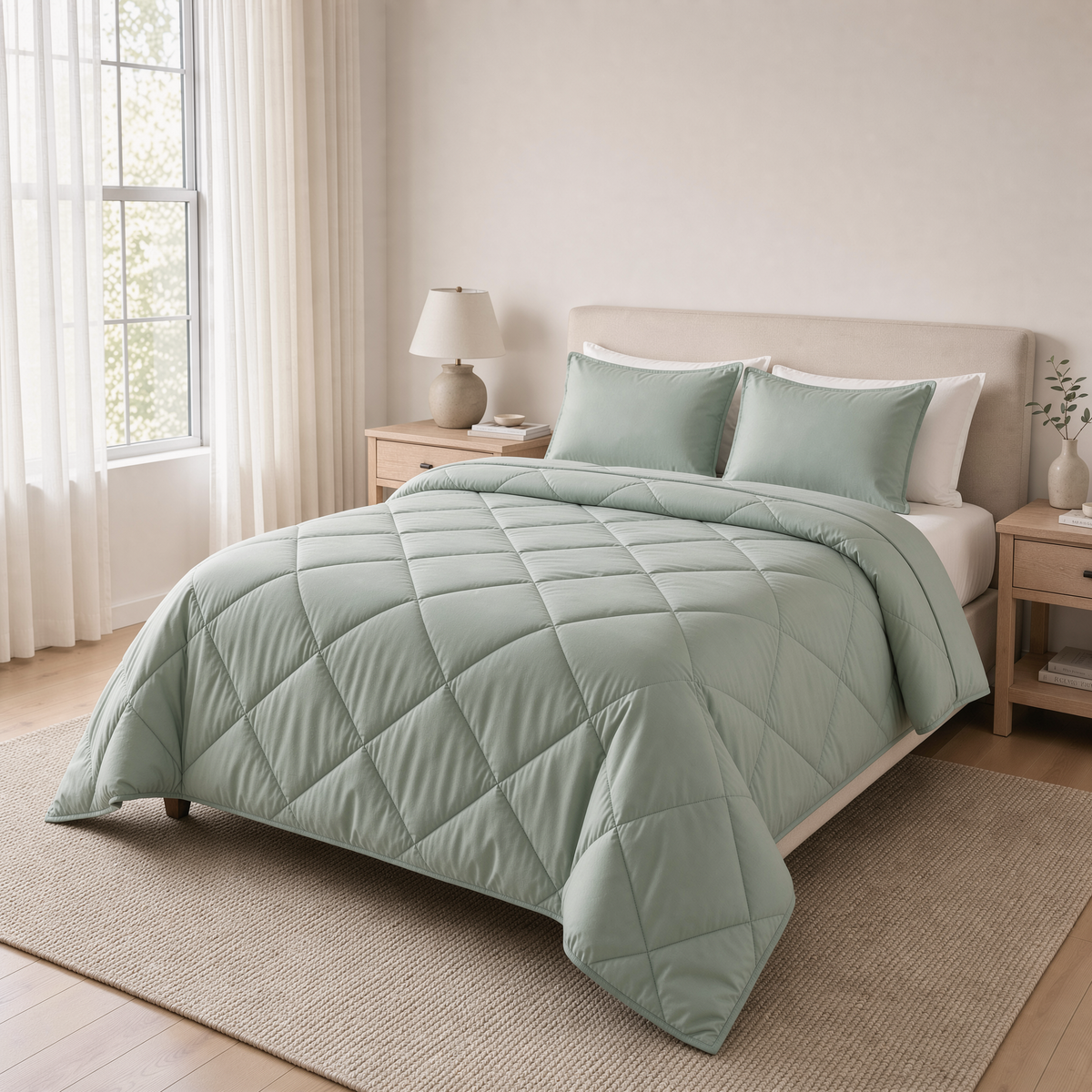 Homely EasySleep Comforter in Soft Mint Green