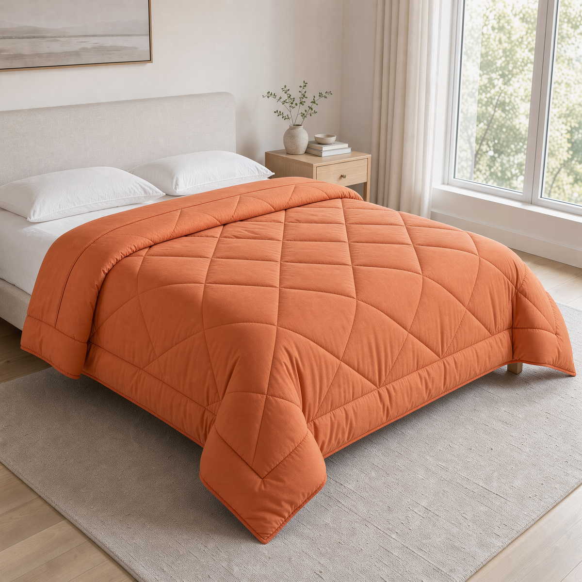 Homely EasySleep Comforter in Sunset Orange